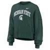 Nike Michigan State Phoenix Arch  Women's College Pullover Crew In Green