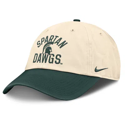 Nike Michigan State Primetime 2-tone Club  Unisex College Adjustable Hat In Green