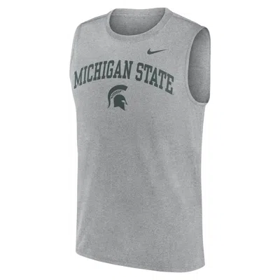 Nike Michigan State Primetime Arch Legend  Men's Dri-fit College Muscle Tank Top In Gold