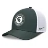 Nike Green/white Michigan State Spartans Rise Primetime Performance Trucker Adjustable Hat In Multi