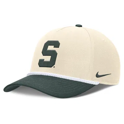Nike Michigan State Primetime Rope 2-tone Rise  Unisex College Adjustable Hat In Green