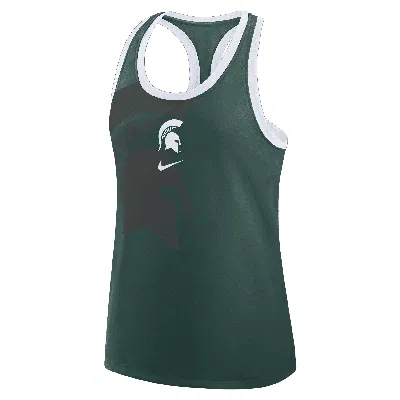 NIKE MICHIGAN STATE PRIMETIME SHADOW  WOMEN'S COLLEGE RACERBACK TANK TOP,1015855299