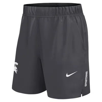Nike Michigan State Primetime Victory Primary Logo Menâs  Men's Dri-fit College Shorts In Gray