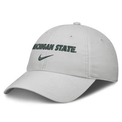 Nike Michigan State Sideline Club Practice  Unisex College Adjustable Hat In Grey