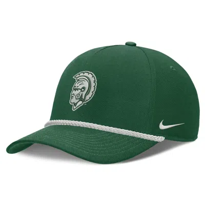 Nike Michigan State Sideline Rope Rise  Unisex College Adjustable Hat In Green