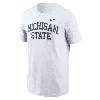 Nike Men's White Michigan State Spartans Blitz 2-hit T-shirt