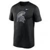 Nike Men's Black Michigan State Spartans Color Pop Logo Legend T-shirt In Black