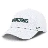 Nike Michigan State Spartans Core Club Mascot Wordmark  Men's College Adjustable Hat In White