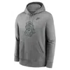 Nike Michigan State Spartans Legacy Club Primary Logo  Men's College Pullover Hoodie In Grey