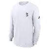 Nike Michigan State Spartans Legacy Max90 Pocket  Men's College Long-sleeve T-shirt In White