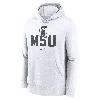 Nike Michigan State Spartans Primetime Club Campus  Men's College Pullover Hoodie In White