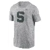 Nike Michigan State Spartans Primetime Evergreen Alternate Logo  Men's College T-shirt In Grey