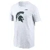 Nike White Michigan State Spartans Essential Logo T-shirt In White