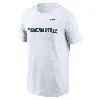 Nike Men's White Michigan State Spartans Primetime Legend Wordmark T-shirt In White