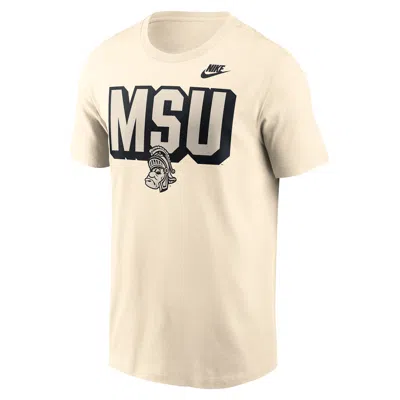 Nike Natural Michigan State Spartans Bold Fashion T-shirt In Neutral
