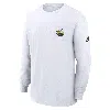 Nike Michigan Wolverines Legacy Max90 Pocket  Men's College Long-sleeve T-shirt In White
