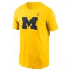 Nike Michigan Wolverines Primetime Logo  Men's College T-shirt In Yellow