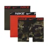 Nike Micro Print Boxer Briefs (3-pack) Big Kids' Underwear In Green