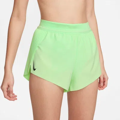 Nike Mid-rise Brief-lined Shorts In Vapour Green/black
