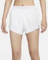 Nike Mid-rise Brief-lined Shorts In White/black