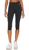 Nike Mid-rise Capri Leggings In Black & White