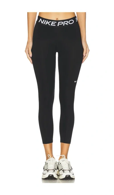 NIKE MID RISE CROP MESH PANEL LEGGING