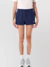 Nike Mid-rise Fleece Shorts Side Slits In Blue