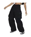 Nike Mid-rise Oversized Cargo Trousers In White/black