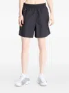 Nike Mid-rise Ripstop Shorts In Black