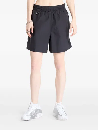 Nike Mid-rise Ripstop Shorts In Black
