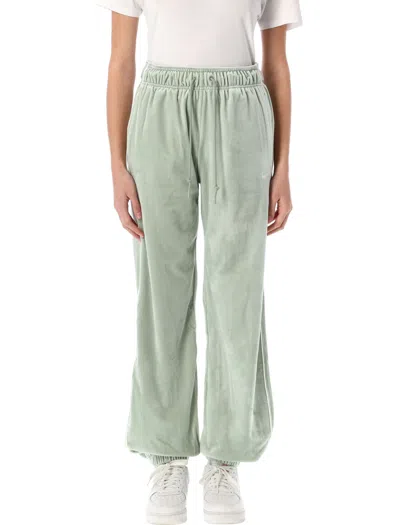 Nike Mid-rise Velour Joggers In Green