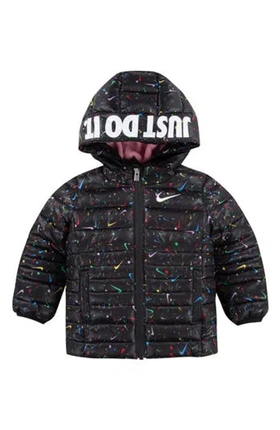 Nike Mid Weight Puffer Jacket In Black