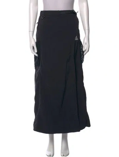 Pre-owned Nike Midi Length Skirt In Black