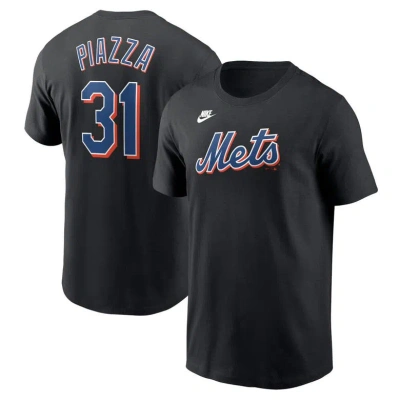 Nike Mike Piazza Black New York Mets Fuse Name & Number T-shirt