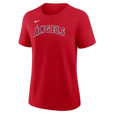 Nike Mike Trout Los Angeles Angels  Women's Mlb T-shirt In Red