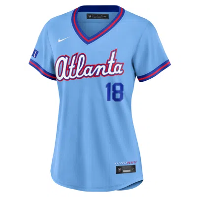 Nike Mike Yastrzemski Atlanta Braves City Connect  Women's Mlb Stadium Jersey In Blue