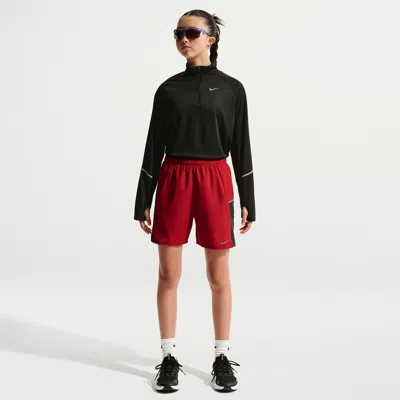 Nike Miler Big Kids' Dri-fit Training Shorts In Red