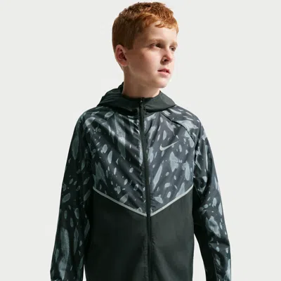 Nike Miler Big Kids' Repel Uv Jacket In Multi