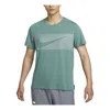 Nike Miler Flash Dri-fit Uv Running T-shirt Asia Sizing 'bicoastal' In Green