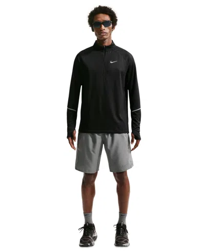 Nike Miler Men's Dri-fit Quarter-zip Running Top In Black