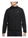 Nike Miler Mens Hooded Waterproof Athletic Jacket In Black