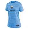 Nike Women's Powder Blue Milwaukee Brewers Authentic Collection City Connect Velocity Performance T-shirt In Blue