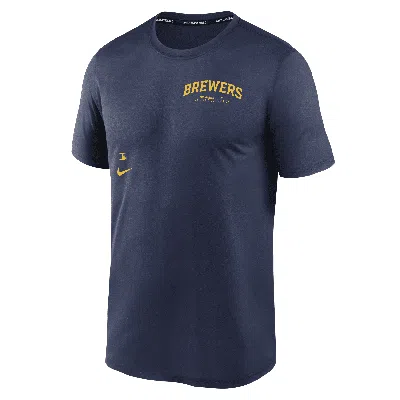 Nike Milwaukee Brewers Authentic Collection Early Work Menâs  Men's Dri-fit Mlb T-shirt In Blue