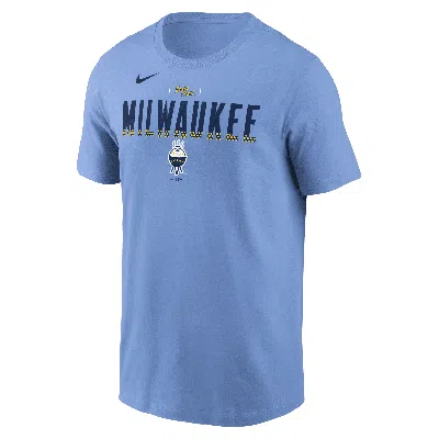 Nike Milwaukee Brewers City Connect  Men's Mlb T-shirt In Blue