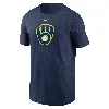 Nike Milwaukee Brewers Fuse Large Logo  Men's Mlb T-shirt In Blue