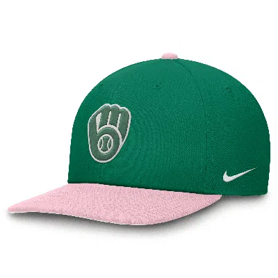 Nike Milwaukee Brewers Malachite Pro  Unisex Dri-fit Mlb Adjustable Hat In Green