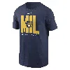 Nike Milwaukee Brewers Team Scoreboard  Men's Mlb T-shirt In Blue