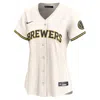 Nike Christian Yelich Milwaukee Brewers  Women's Dri-fit Adv Mlb Limited Jersey In Brown