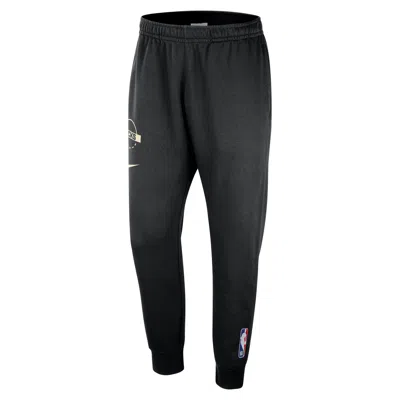 Nike Milwaukee Bucks Club  Men's Nba Practice Fleece Jogger Pants In Black