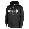 Nike Milwaukee Bucks Club  Men's Nba Practice Pullover Hoodie In Black